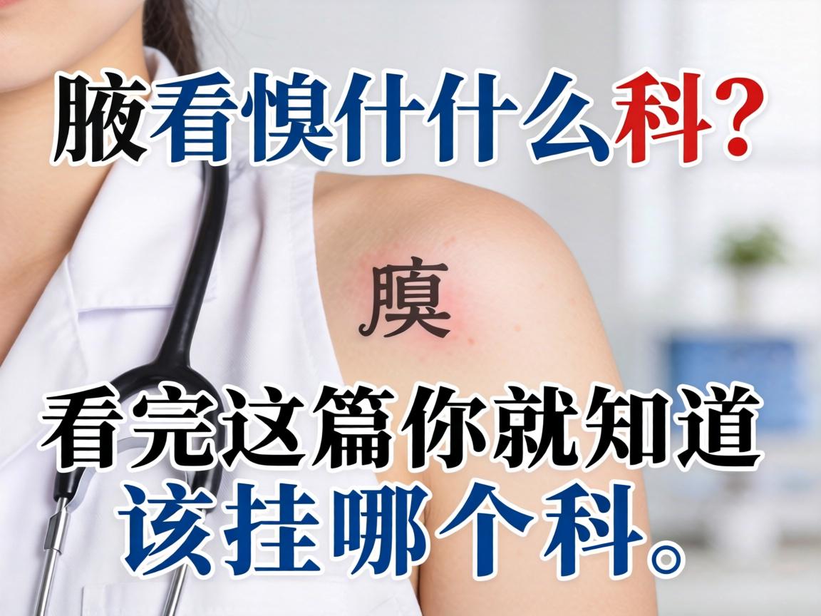 腋臭该看什么科？看完这篇你就知道该挂哪个科
