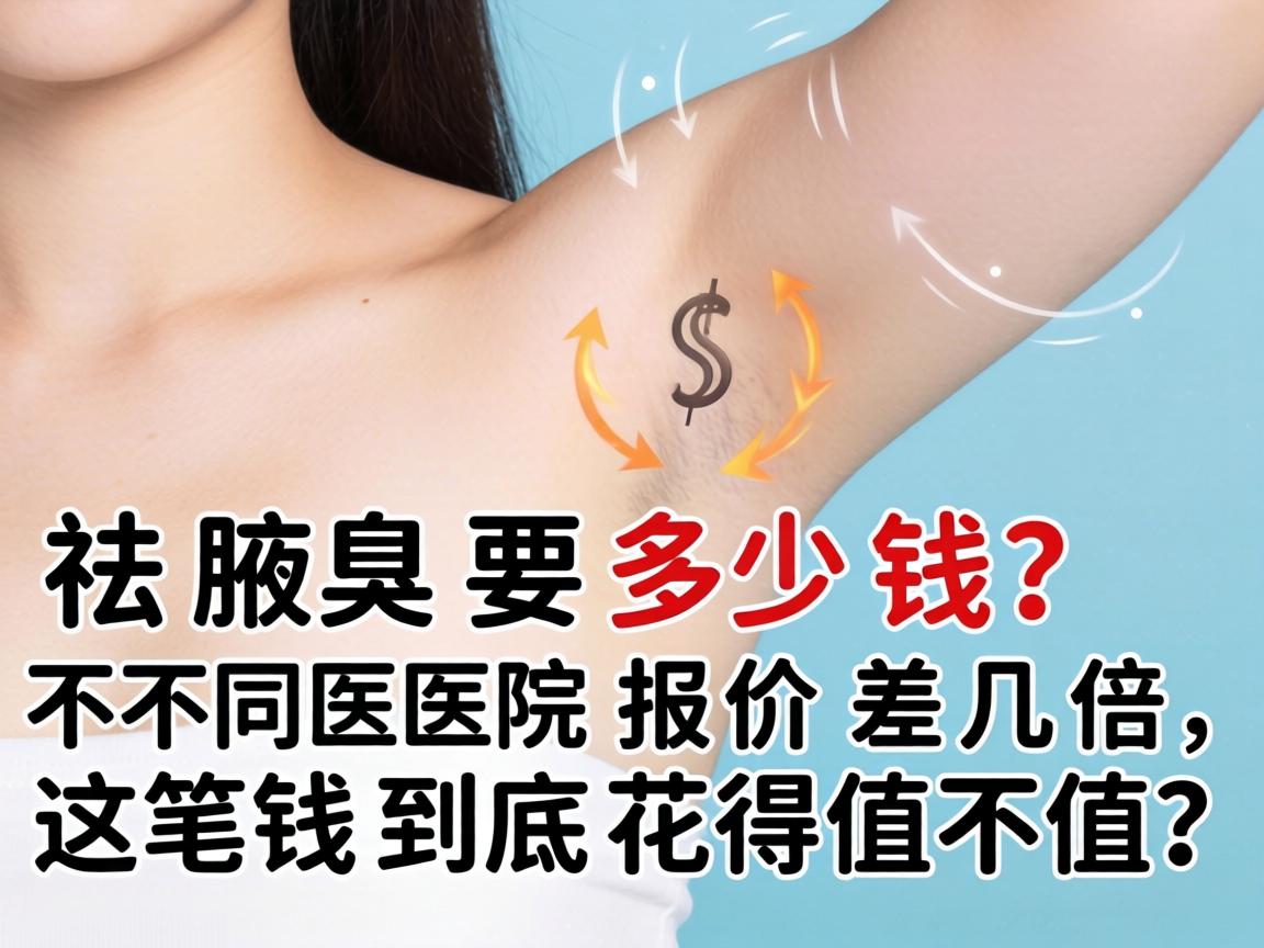 祛腋臭要多少钱？不同医院报价差几倍，这笔钱到底花得值不值？
