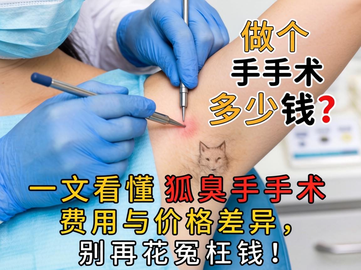 做个狐臭手术多少钱？一文看懂狐臭手术费用与价格差异，别再花冤枉钱！