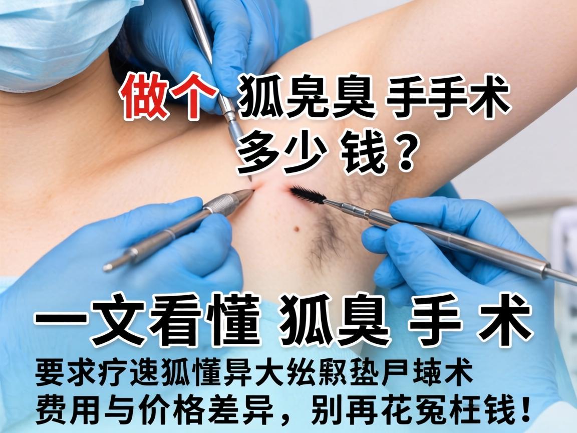 做个狐臭手术多少钱？一文看懂狐臭手术费用与价格差异，别再花冤枉钱！