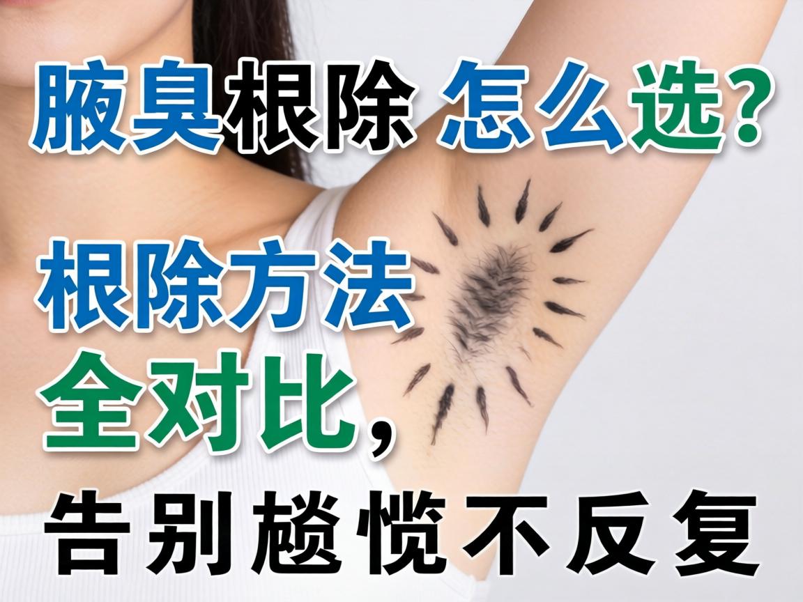 腋臭根除怎么选？根除方法全对比，告别尴尬不反复