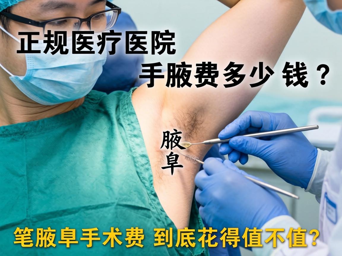 正规医院腋臭手术费多少钱？这笔腋臭手术费到底花得值不值？