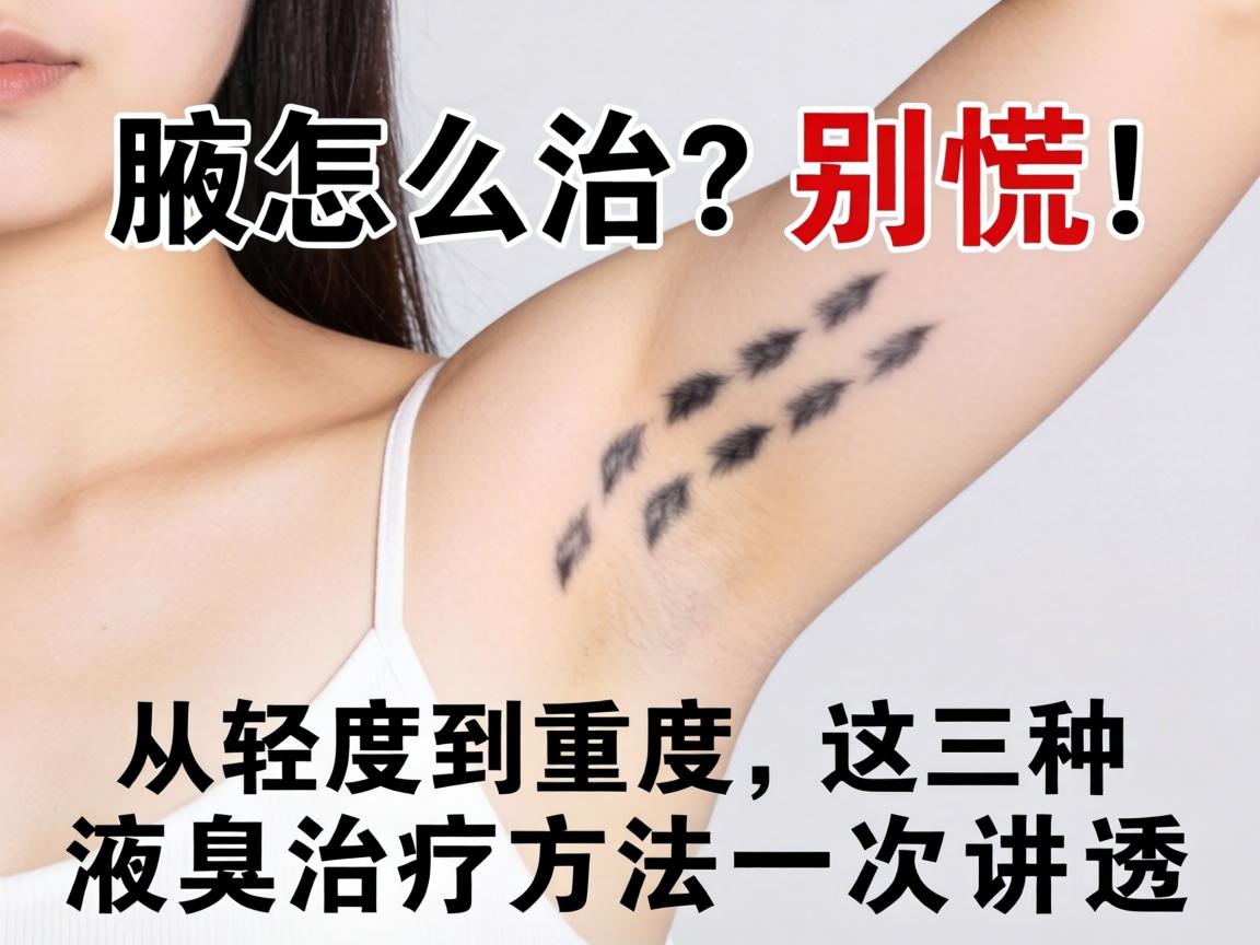 腋臭怎么治？别慌！从轻度到重度，这三种液臭治疗方法一次讲透