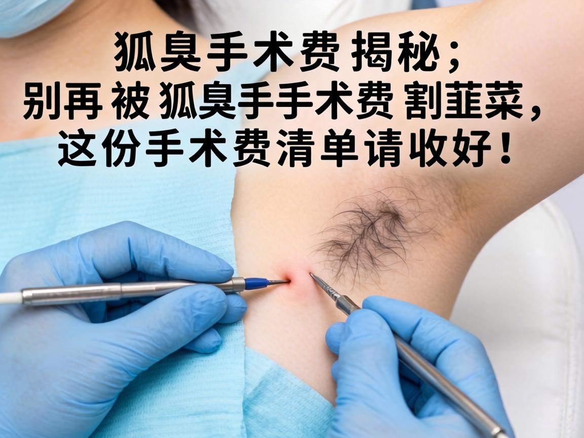 狐臭手术费揭秘，别再被狐臭手术费割韭菜，这份手术费清单请收好！