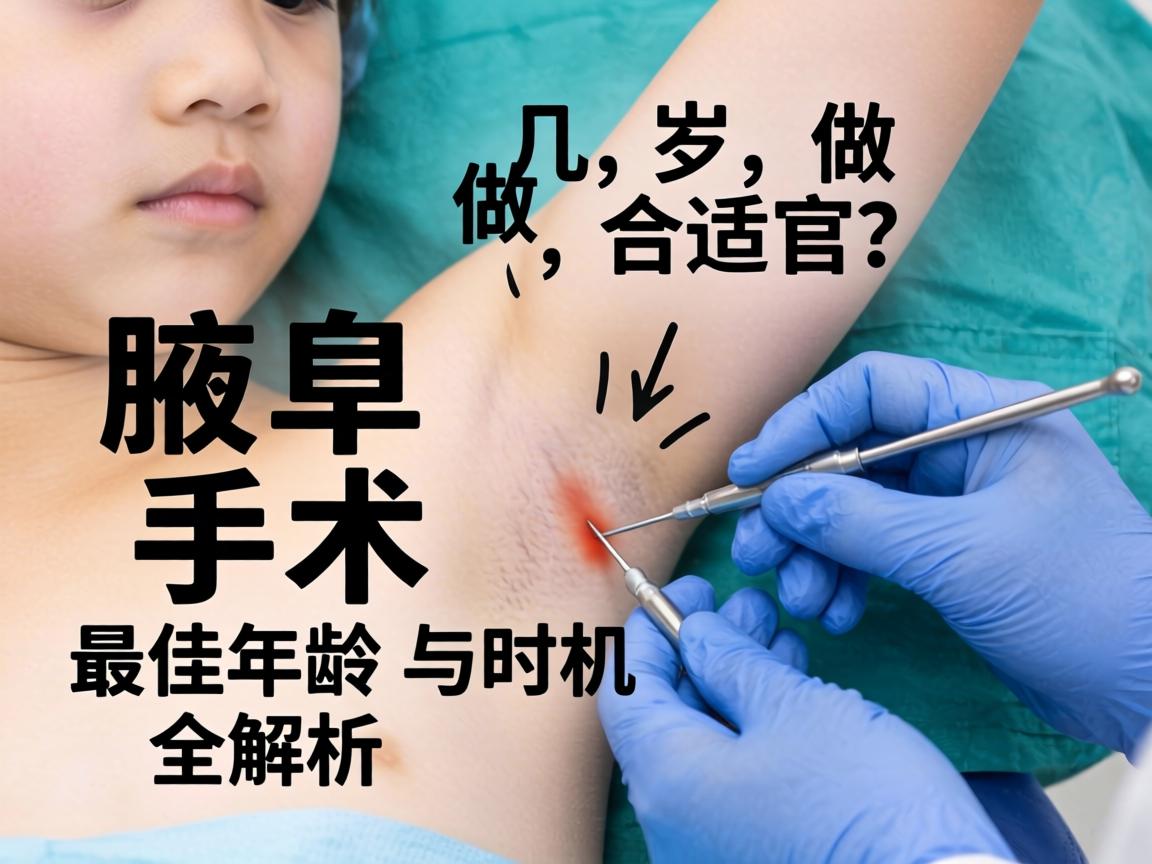 腋臭手术几岁做合适？腋臭手术最佳年龄与时机全解析