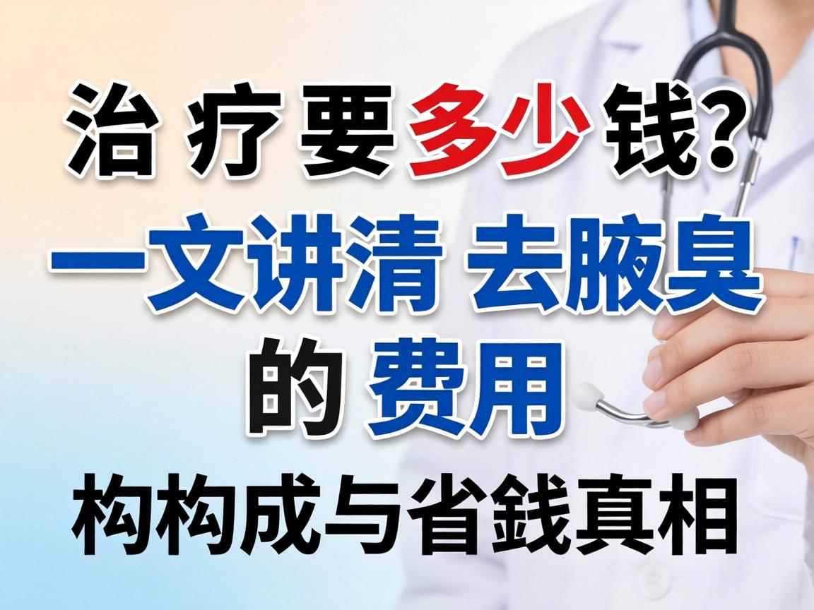 腋臭治疗要多少钱？一文讲清去腋臭的费用构成与省钱真相