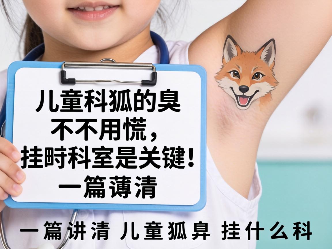 儿童狐臭不用慌，挂对科室是关键！一篇讲清儿童狐臭挂什么科
