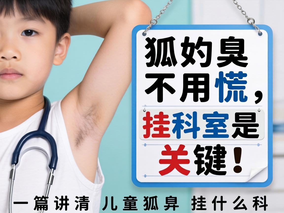 儿童狐臭不用慌，挂对科室是关键！一篇讲清儿童狐臭挂什么科