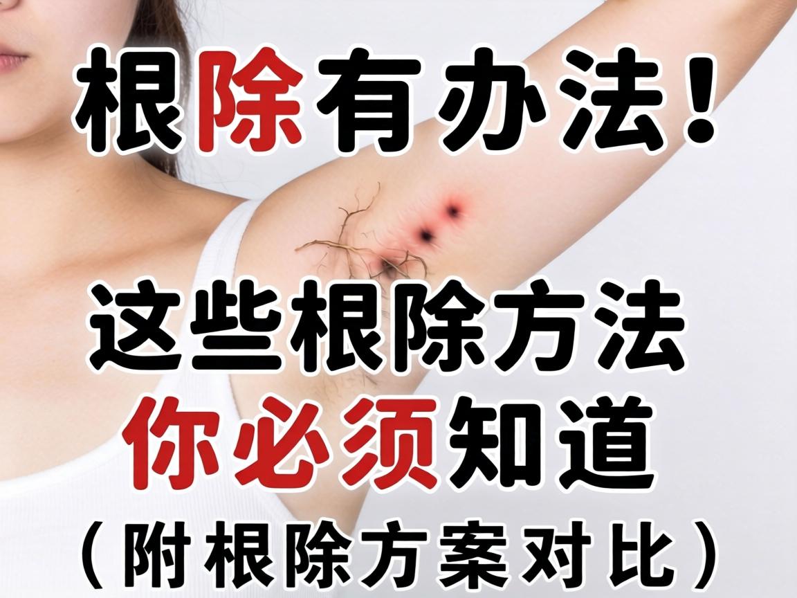腋臭根除有办法！这些根除方法你必须知道（附根除方案对比）