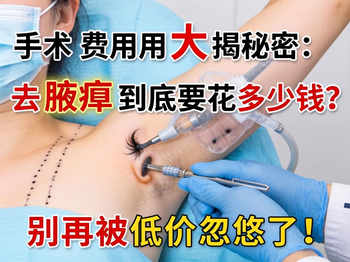 腋臭手术费用大揭秘，去腋臭到底要花多少钱？别再被低价忽悠了！