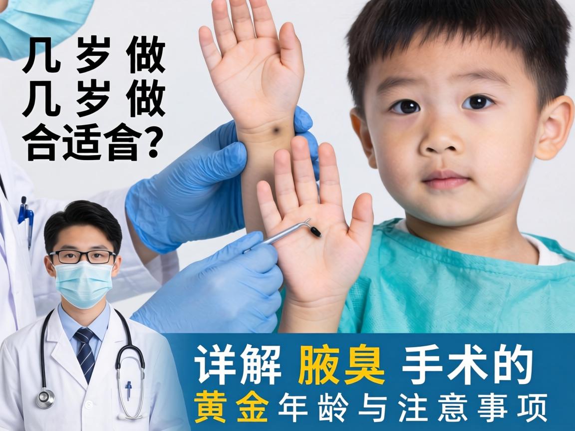 腋臭手术几岁做合适？医生详解腋臭手术的黄金年龄与注意事项