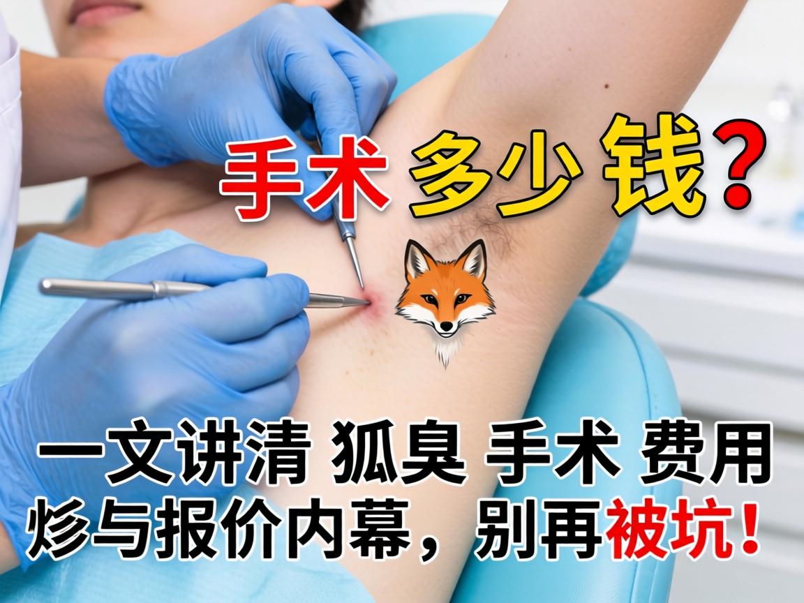 狐臭手术多少钱？一文讲清狐臭手术费用与报价内幕，别再被坑！