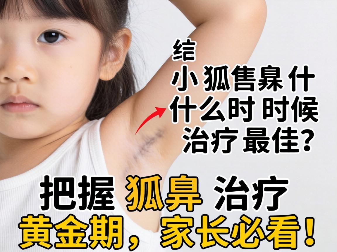 小孩狐臭什么时候治疗最佳？把握狐臭治疗黄金期，家长必看！