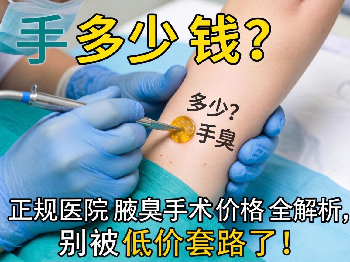 腋臭手术多少钱？正规医院腋臭手术价格全解析，别被低价套路了！