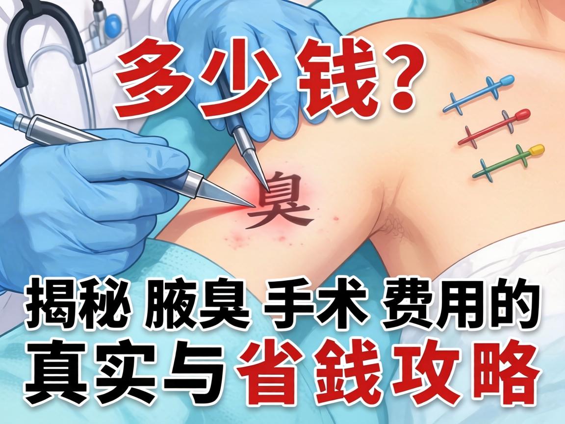 腋臭手术多少钱？揭秘腋臭手术费用的真实构成与省钱攻略
