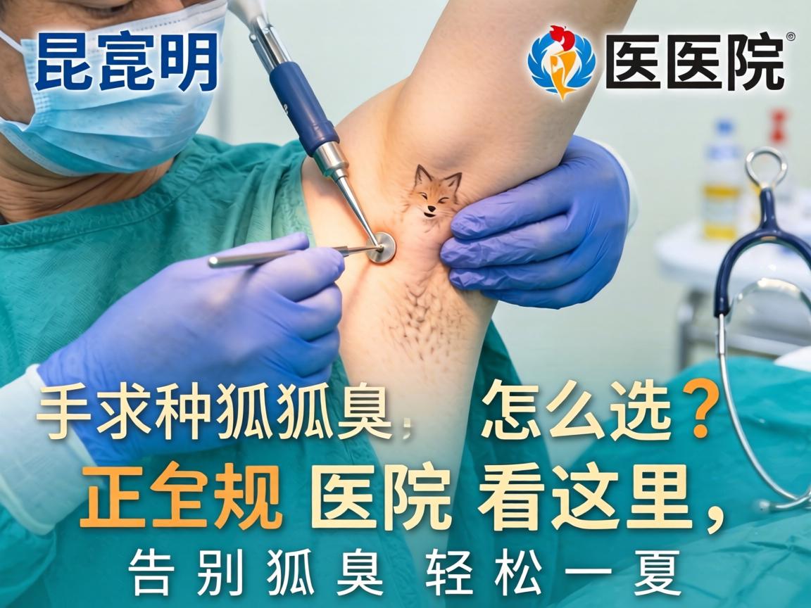 昆明狐臭手术医院怎么选？正规医院看这里，告别狐臭轻松一夏
