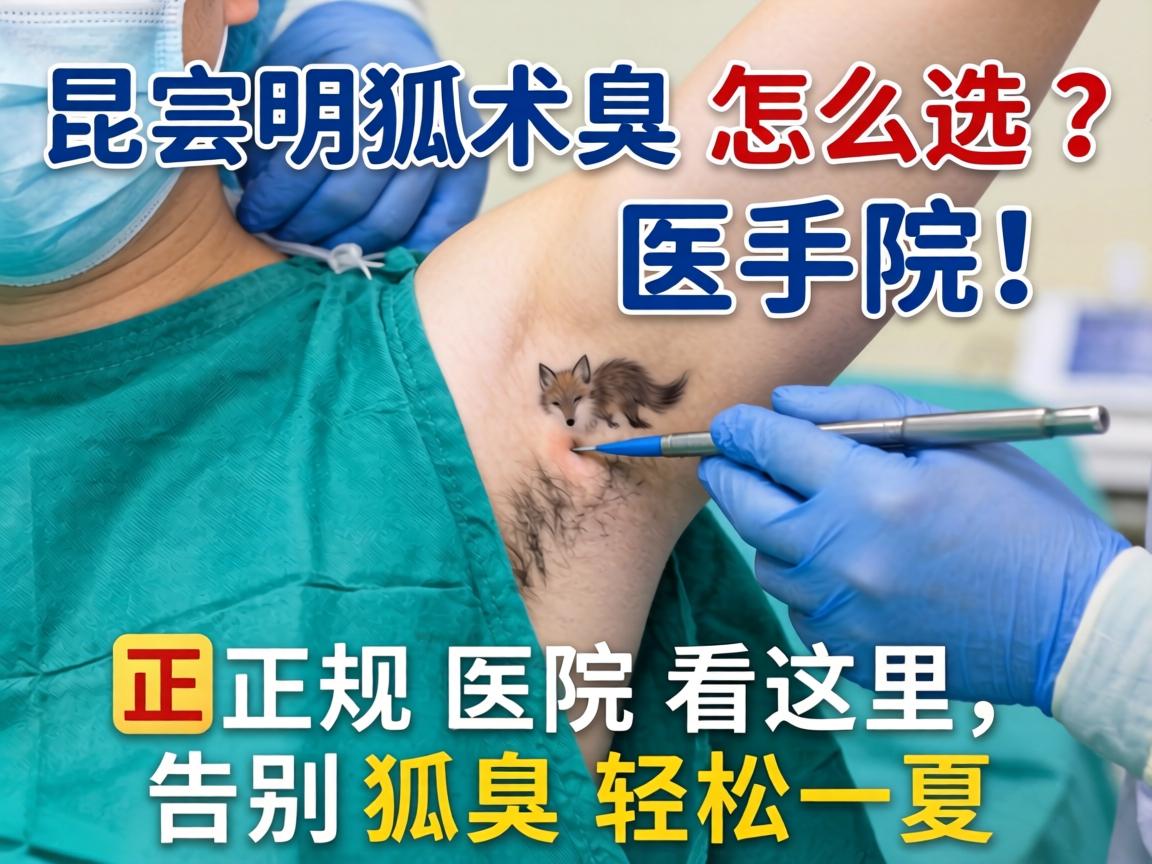 昆明狐臭手术医院怎么选？正规医院看这里，告别狐臭轻松一夏
