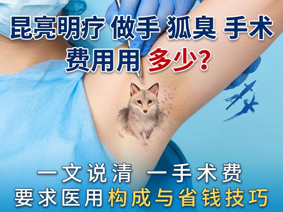 昆明做狐臭手术费用多少？一文说清手术费用构成与省钱技巧