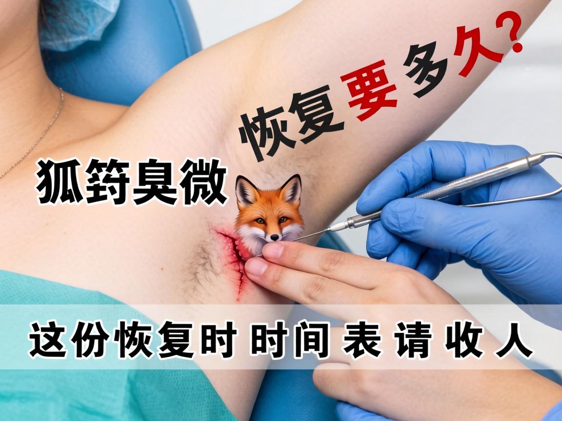 狐臭微创手术恢复要多久？这份恢复时间表请收好