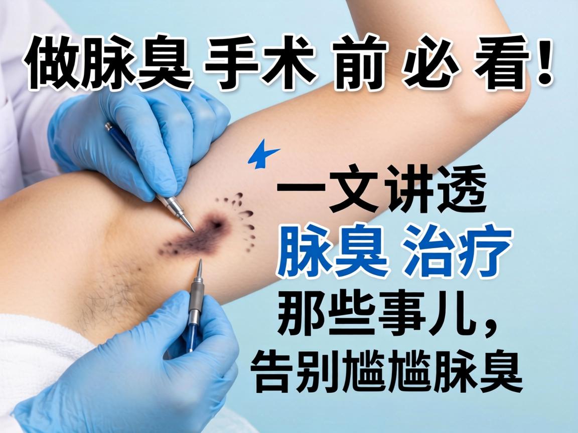 做腋臭手术前必看！一文讲透腋臭治疗那些事儿，告别尴尬腋臭