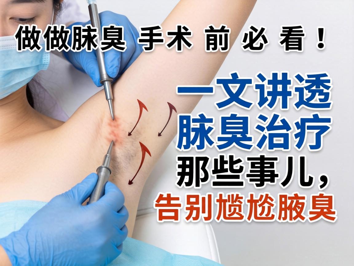 做腋臭手术前必看！一文讲透腋臭治疗那些事儿，告别尴尬腋臭