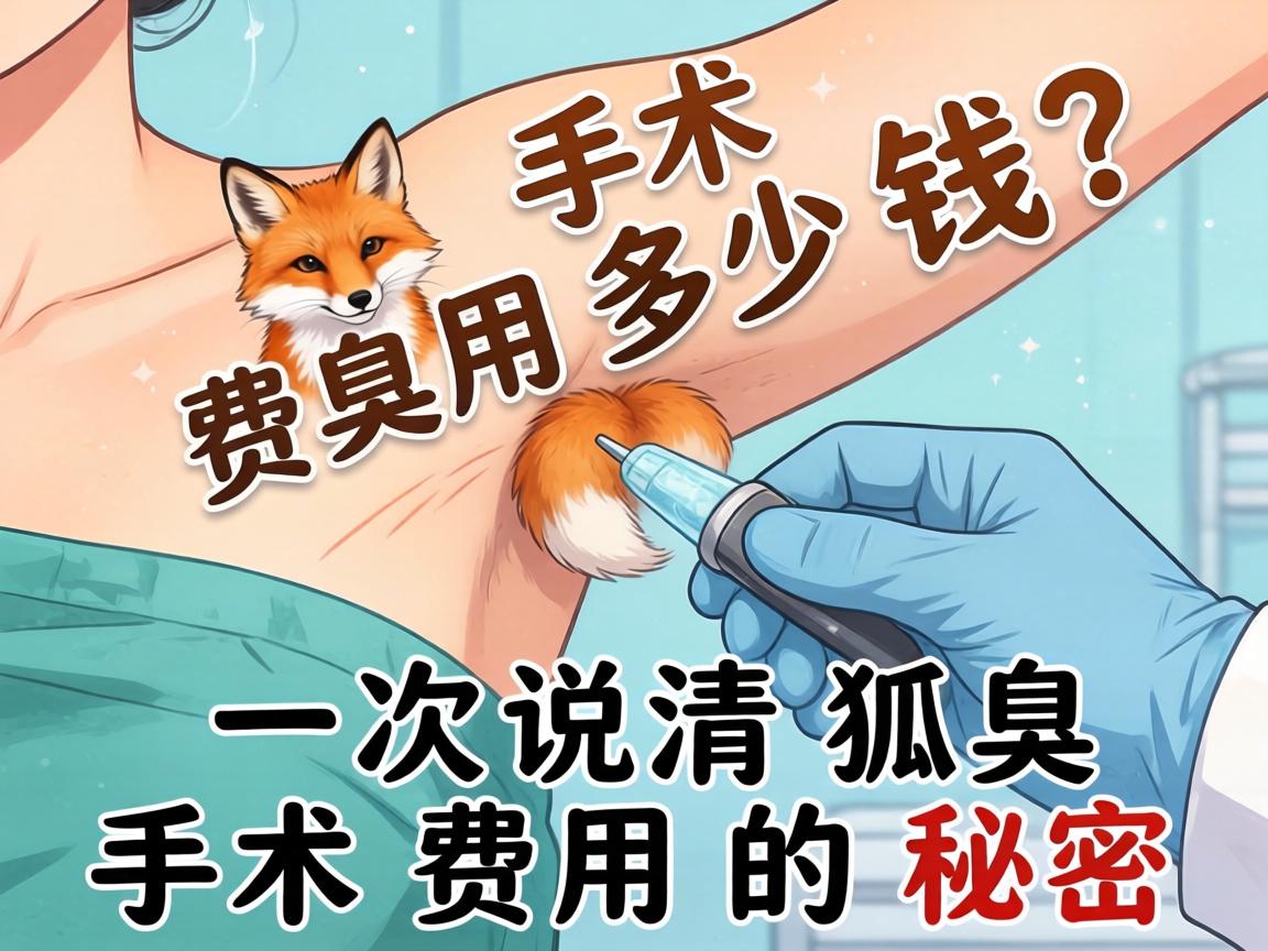 狐臭手术费用多少钱？一次说清狐臭手术费用的秘密