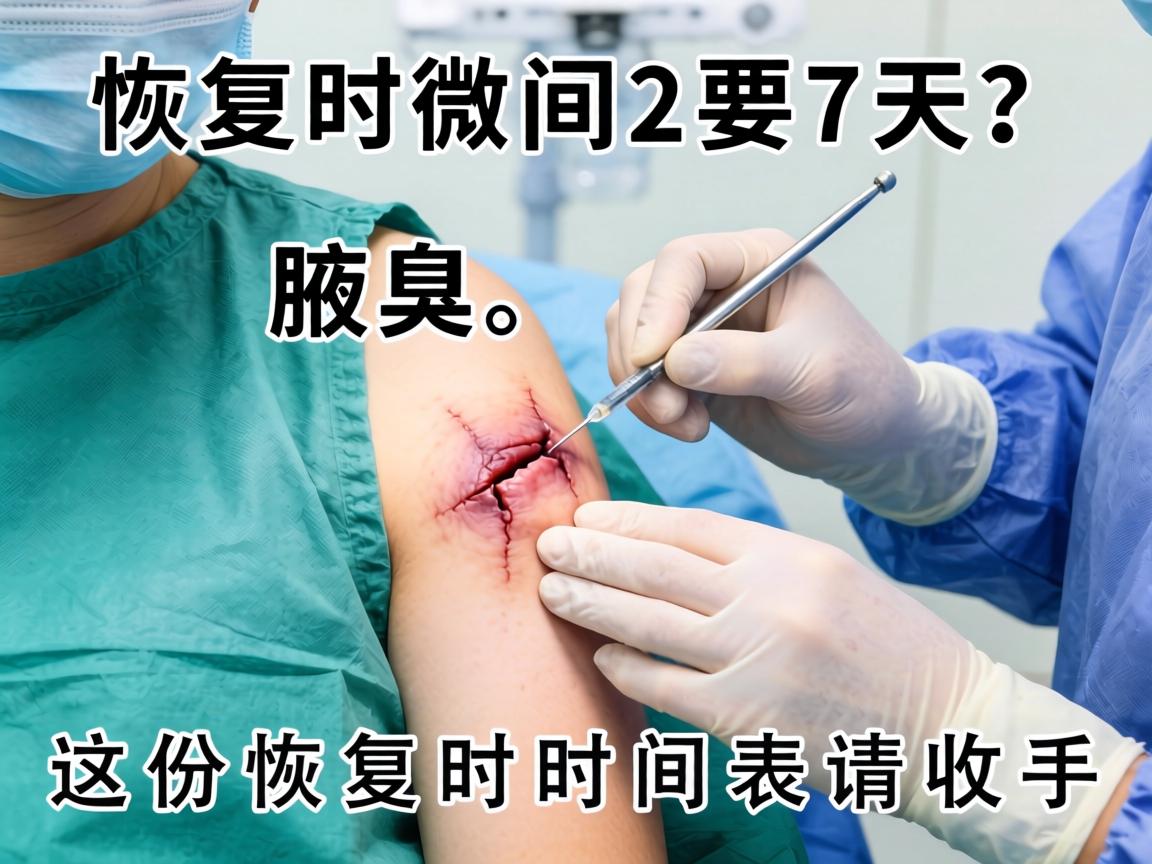 腋臭微创手术恢复时间要几天？这份恢复时间表请收好