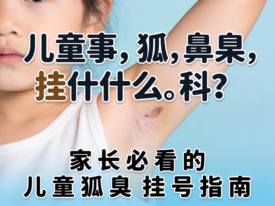 儿童狐臭挂什么科？家长必看的儿童狐臭挂号指南