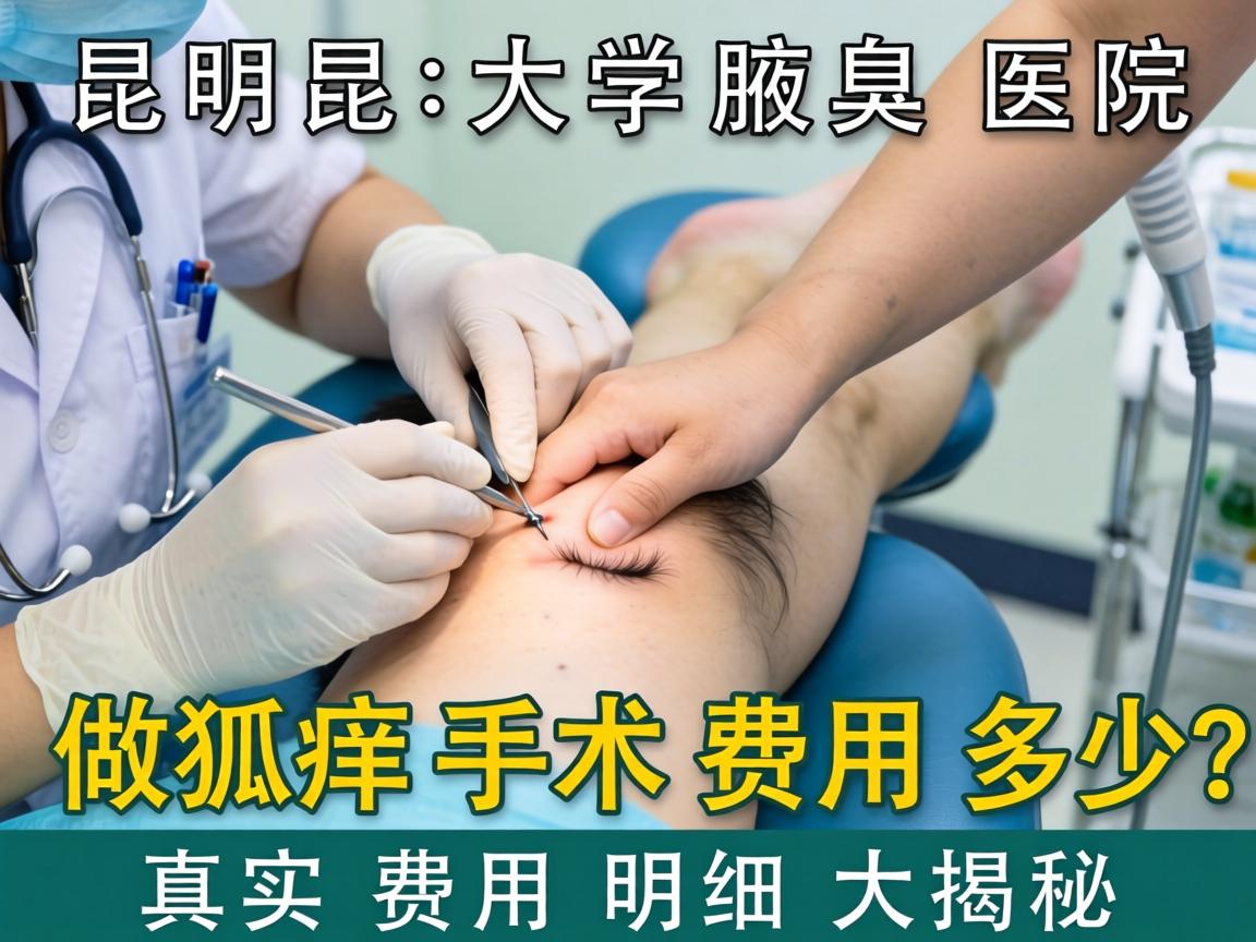 昆明昆大腋臭医院做狐臭手术费用多少？真实费用明细大揭秘
