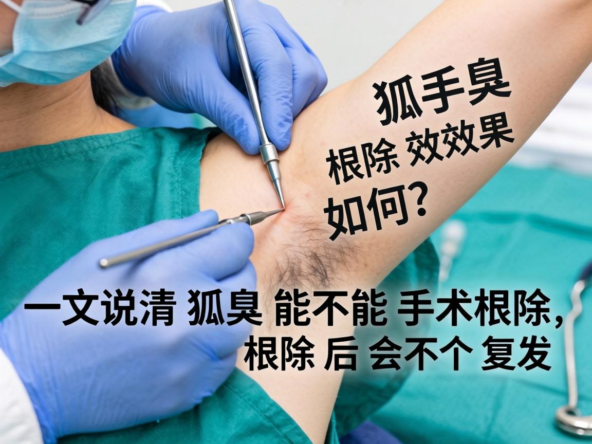 狐臭手术根除效果如何?一文说清狐臭能不能手术根除,根除后会不会复发 狐臭手术根除效果如何?一文说清狐臭能不能手术根除,根除后会不会复发