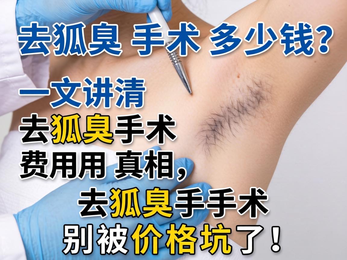 去狐臭手术多少钱?一文讲清去狐臭手术费用真相,去狐臭手术别被价格坑了! 去狐臭手术多少钱?一文讲清去狐臭手术费用真相,去狐臭手术别被价格坑了!