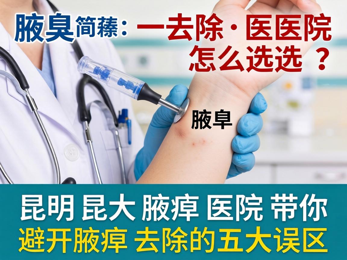 腋臭去除医院怎么选?昆明昆大腋臭医院带你避开腋臭去除的五大误区 腋臭去除医院怎么选?昆明昆大腋臭医院带你避开腋臭去除的五大误区