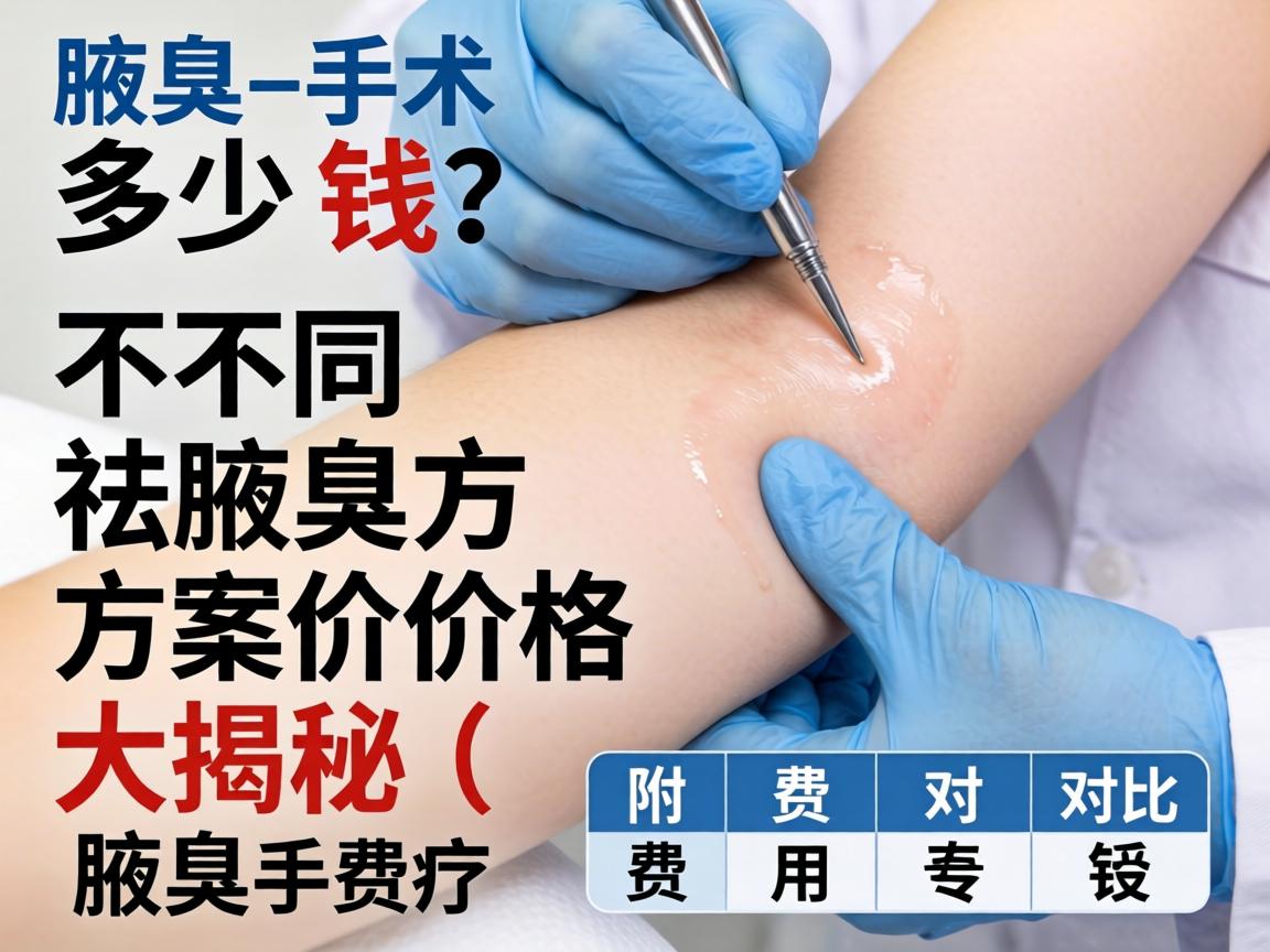 腋臭手术多少钱?不同祛腋臭方案价格大揭秘(附费用对比表) 腋臭手术多少钱?不同祛腋臭方案价格大揭秘(附费用对比表)