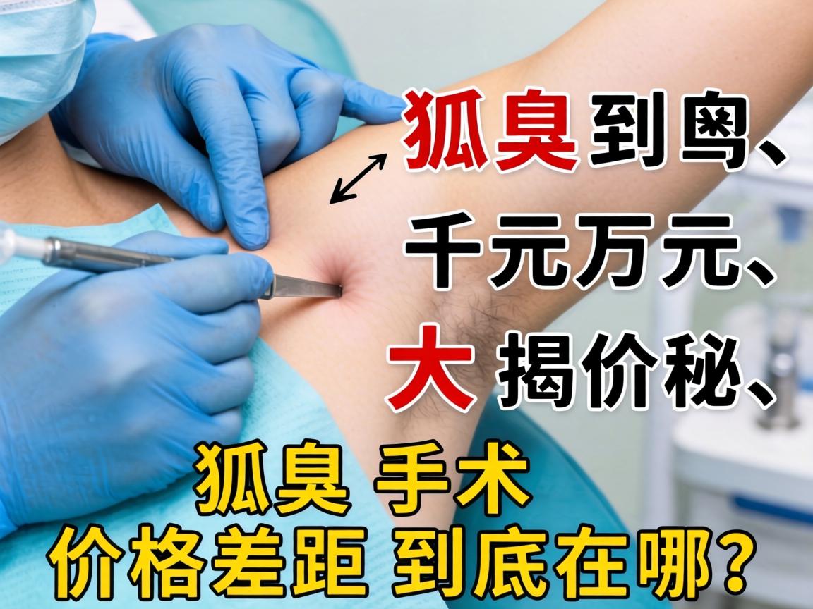 狐臭手术价格大揭秘,从千元到万元,狐臭手术价格差距到底在哪? 狐臭手术价格大揭秘,从千元到万元,狐臭手术价格差距到底在哪?