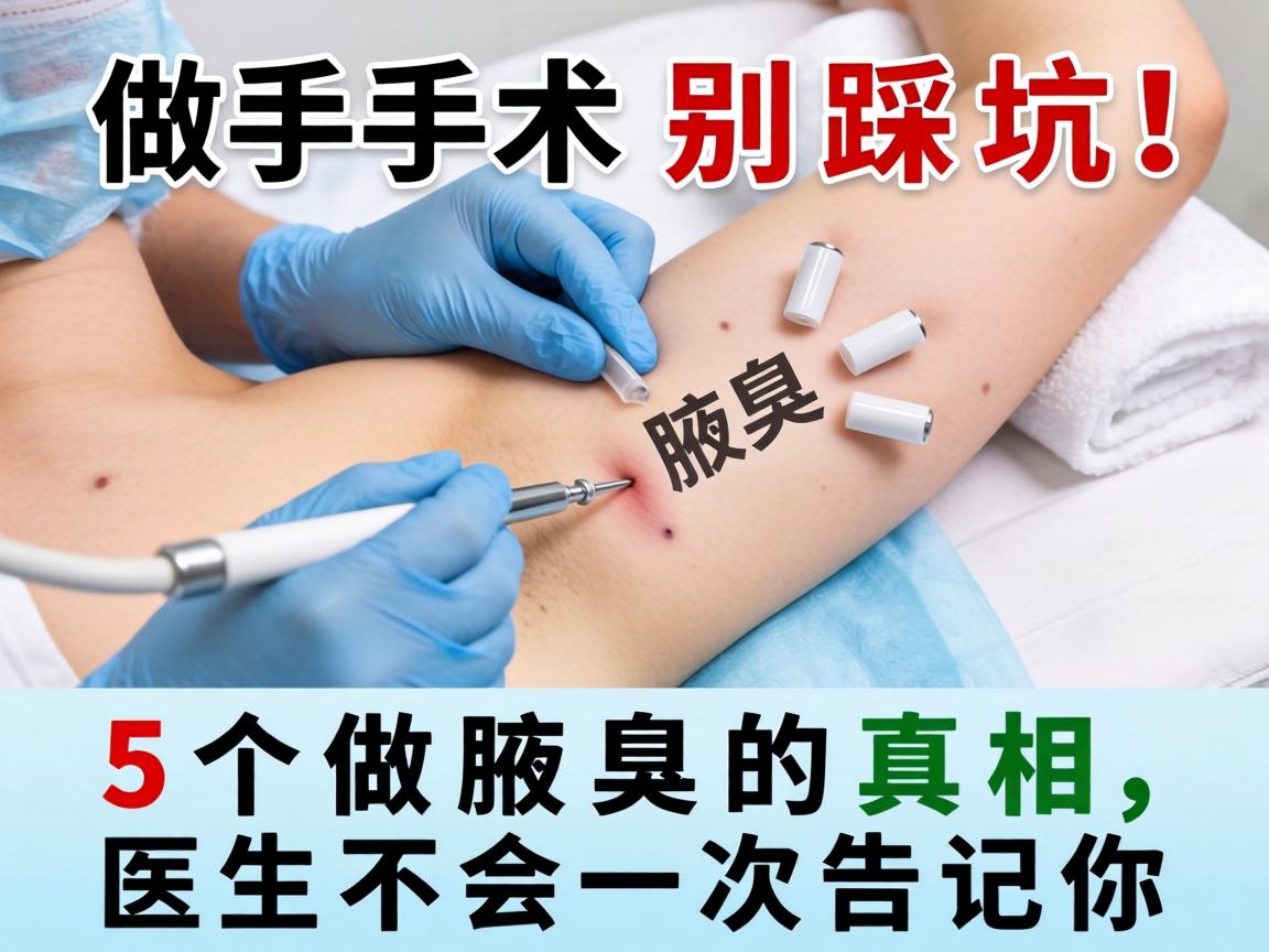 做腋臭手术别踩坑!这5个做腋臭的真相,医生不会一次告诉你 做腋臭手术别踩坑!这5个做腋臭的真相,医生不会一次告诉你