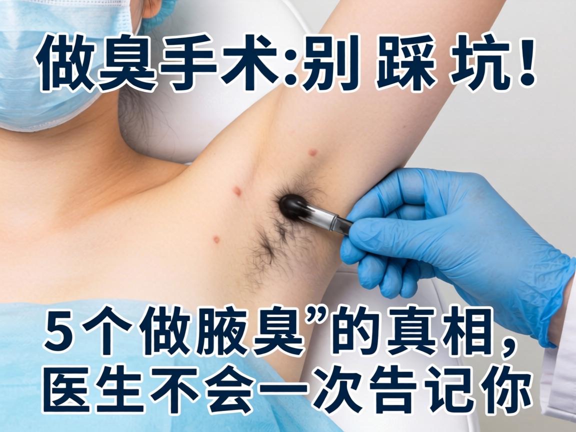 做腋臭手术别踩坑!这5个做腋臭的真相,医生不会一次告诉你 做腋臭手术别踩坑!这5个做腋臭的真相,医生不会一次告诉你