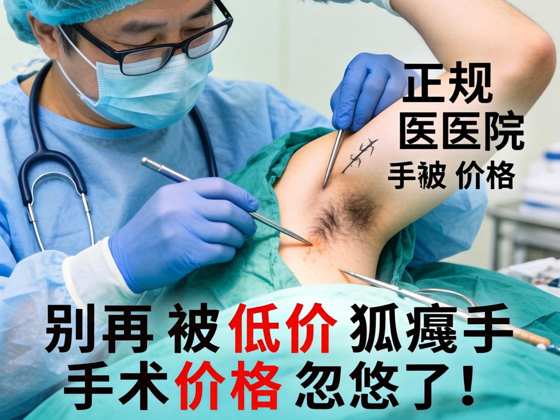 正规医院狐臭手术价格，别再被低价狐臭手术价格忽悠了！