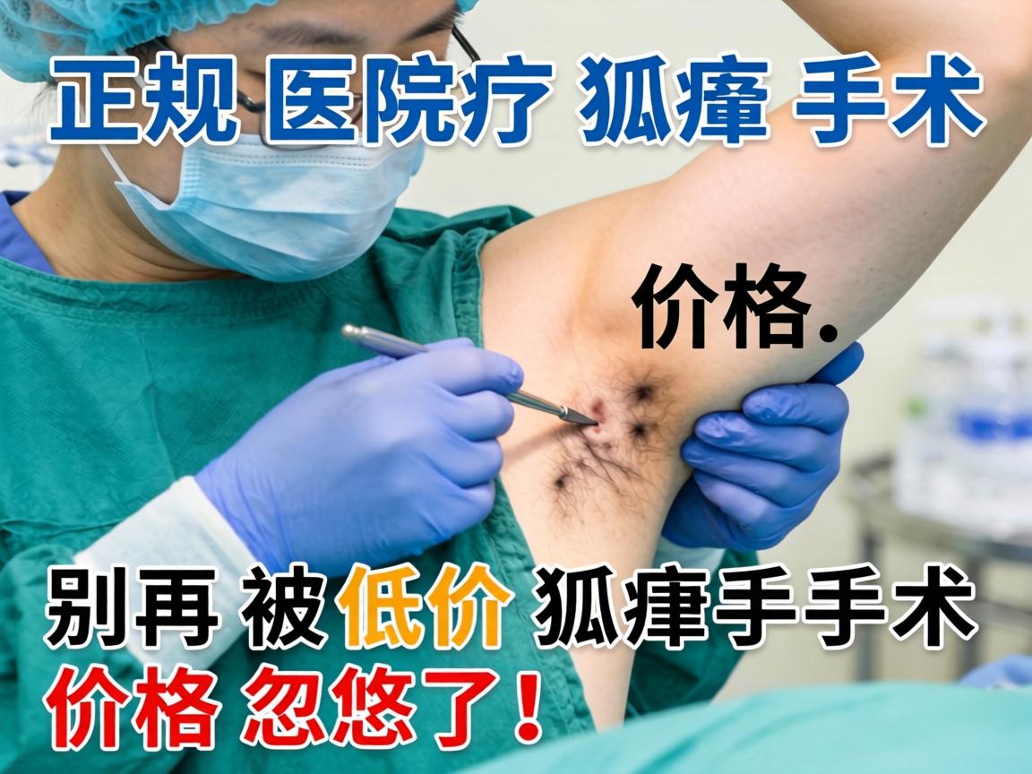 正规医院狐臭手术价格，别再被低价狐臭手术价格忽悠了！