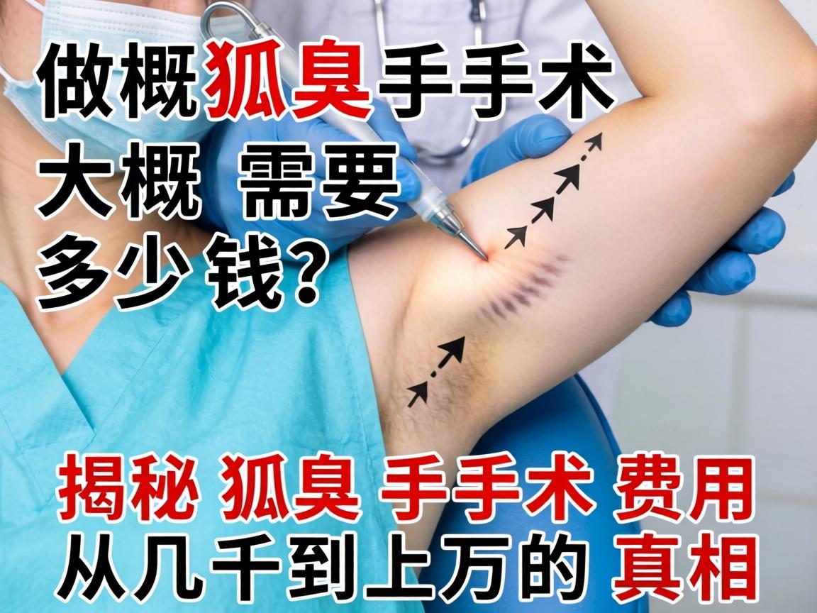 做狐臭手术大概需要多少钱？揭秘狐臭手术费用从几千到上万的真相
