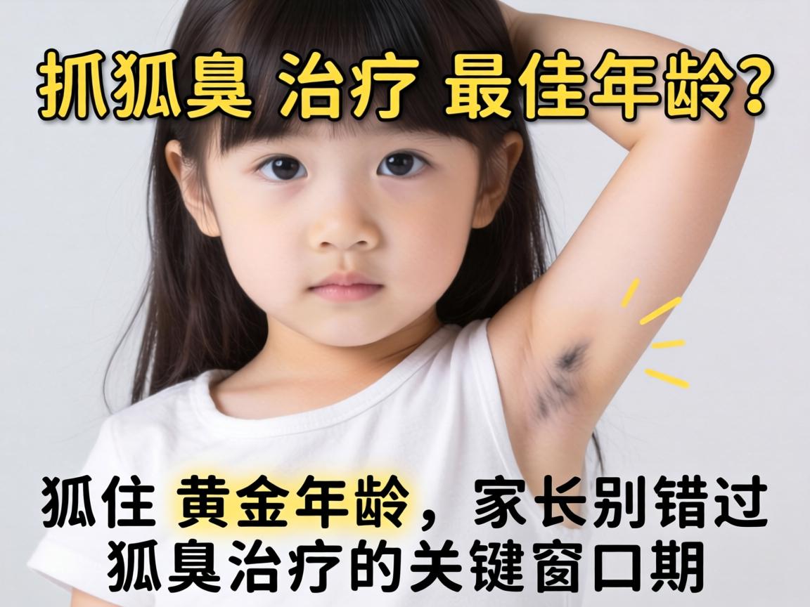 儿童狐臭治疗最佳年龄？抓住黄金年龄，家长别错过狐臭治疗的关键窗口期