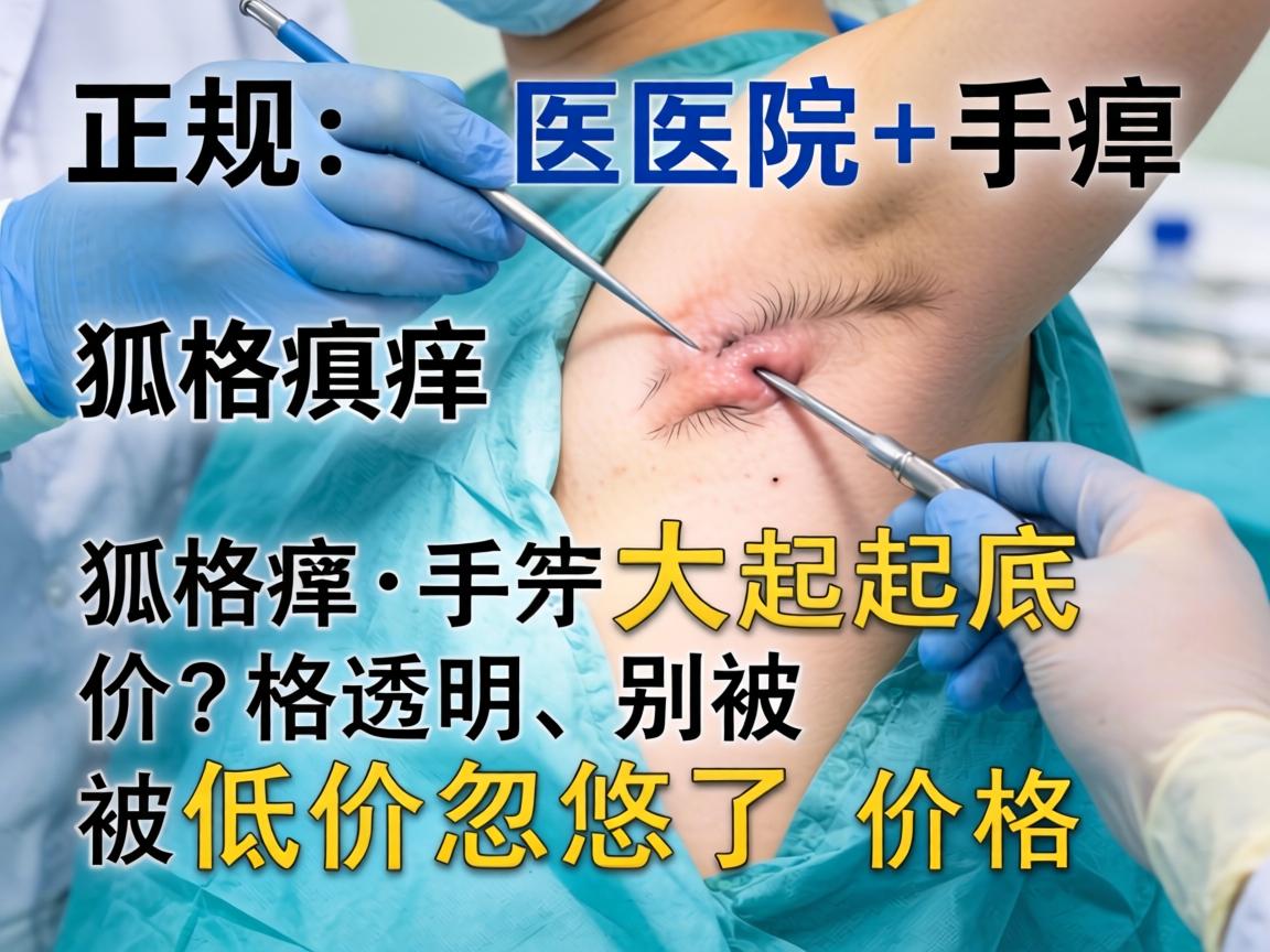 正规医院狐臭手术价格大起底，价格透明，别被低价忽悠了价格