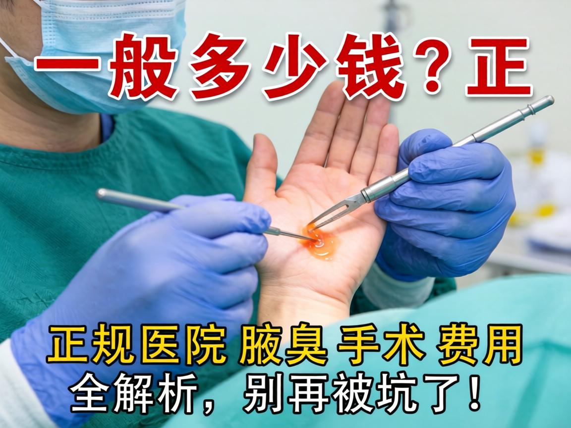 腋臭手术一般多少钱？正规医院腋臭手术费用全解析，别再被坑了！