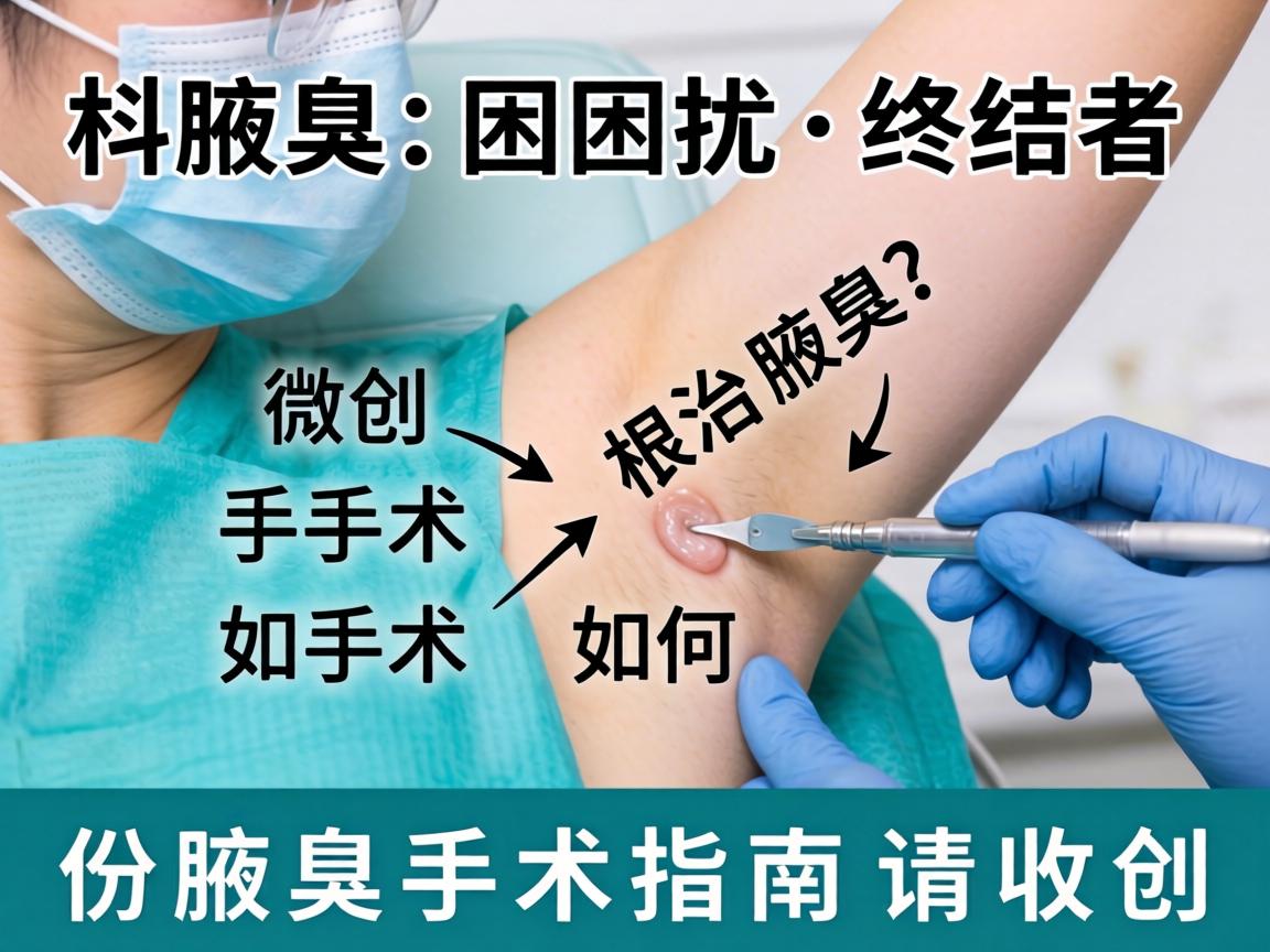 腋臭困扰终结者，微创手术如何根治腋臭？这份腋臭手术指南请收好