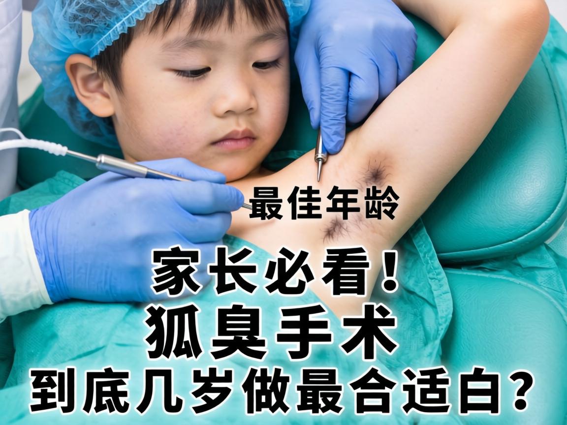 儿童狐臭手术最佳年龄,家长必看!狐臭手术到底几岁做最合适? 儿童狐臭手术最佳年龄,家长必看!狐臭手术到底几岁做最合适?
