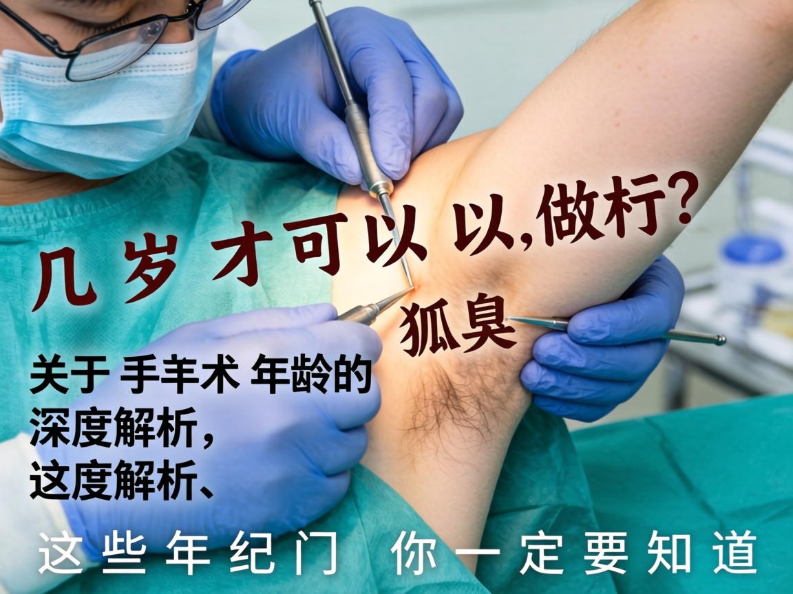 狐臭手术几岁才可以做？关于手术年龄的深度解析，这些年纪门槛你一定要知道