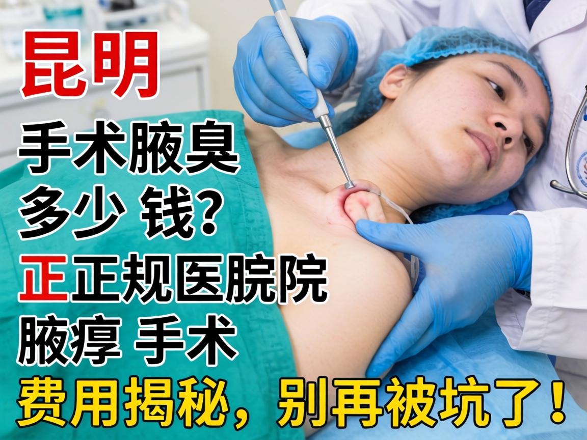 昆明腋臭手术多少钱?正规医院腋臭手术费用揭秘,别再被坑了! 昆明腋臭手术多少钱?正规医院腋臭手术费用揭秘,别再被坑了!