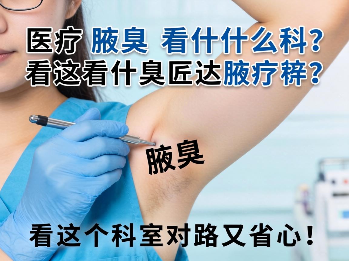 腋臭该看什么科？看这个科室对路又省心！