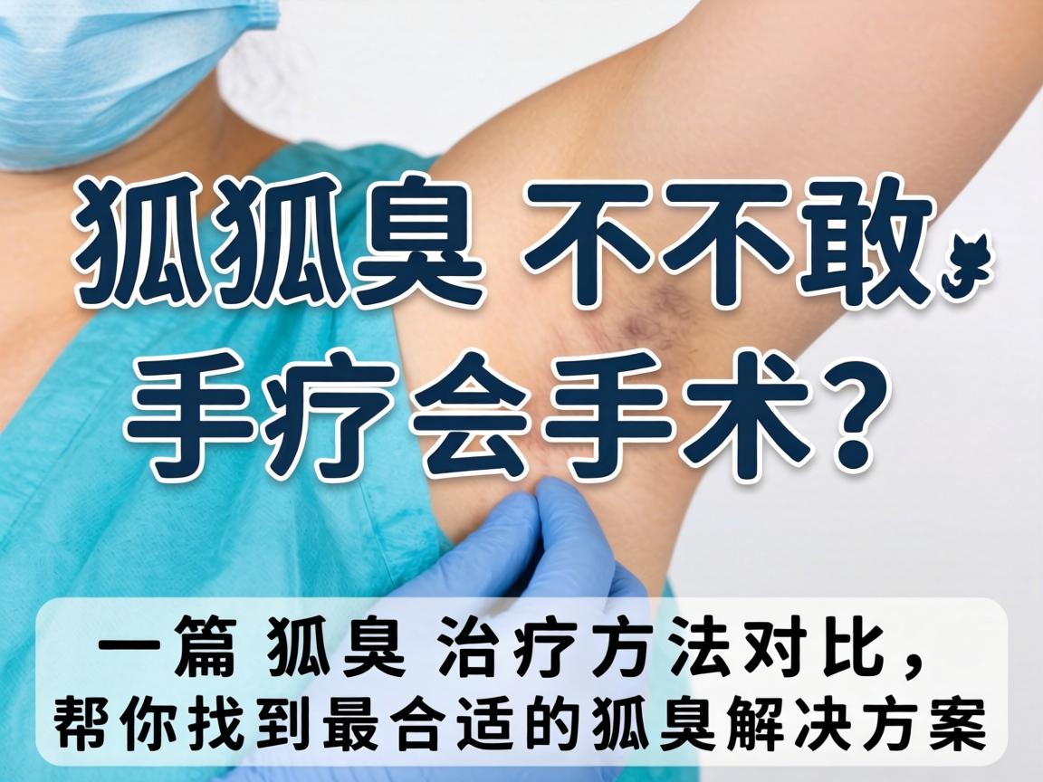 狐臭不敢手术?这篇狐臭治疗方法对比,帮你找到最合适的狐臭解决方案 狐臭不敢手术?这篇狐臭治疗方法对比,帮你找到最合适的狐臭解决方案