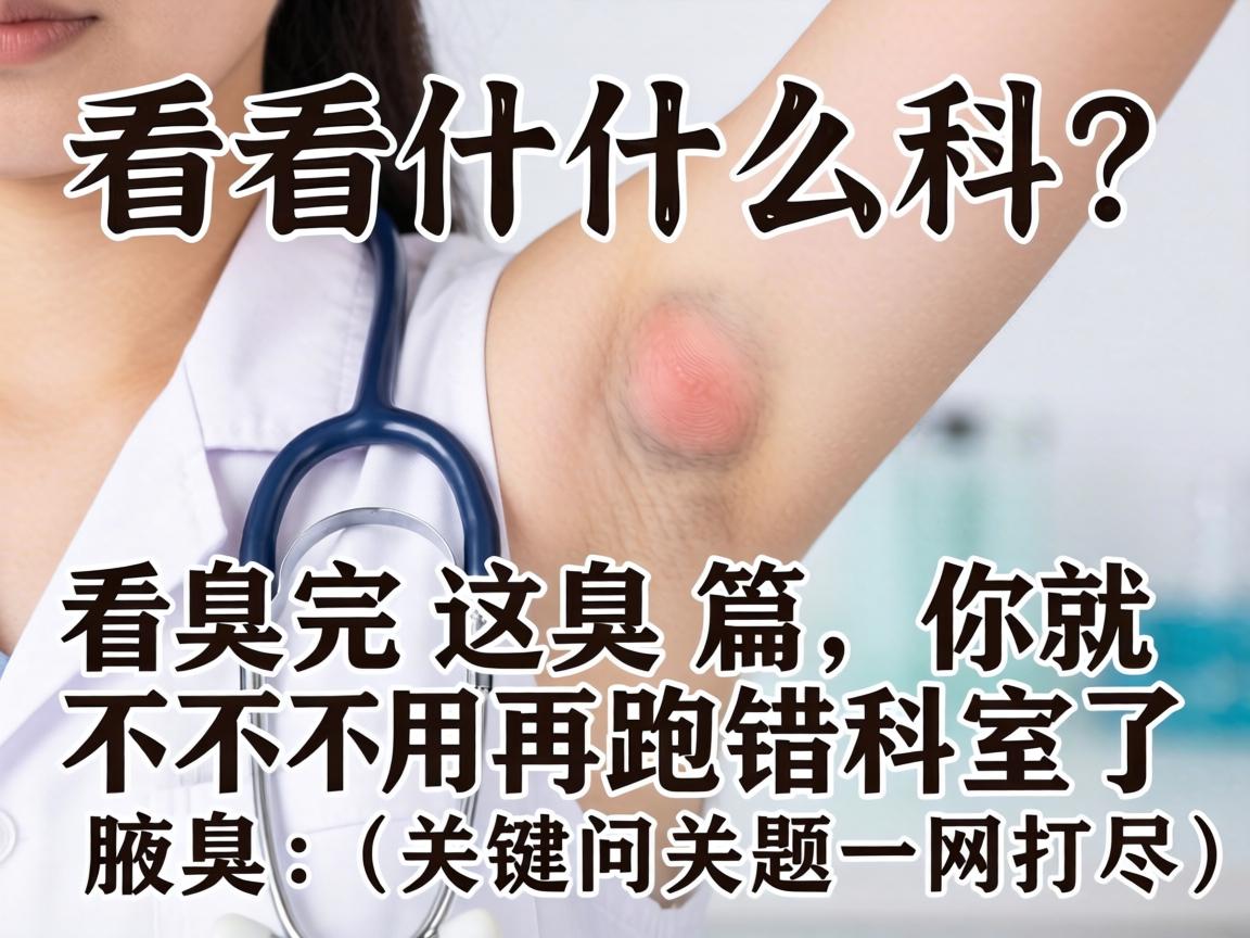 腋臭该看什么科？看完这篇，你就不用再跑错科室了（关键问题一网打尽）