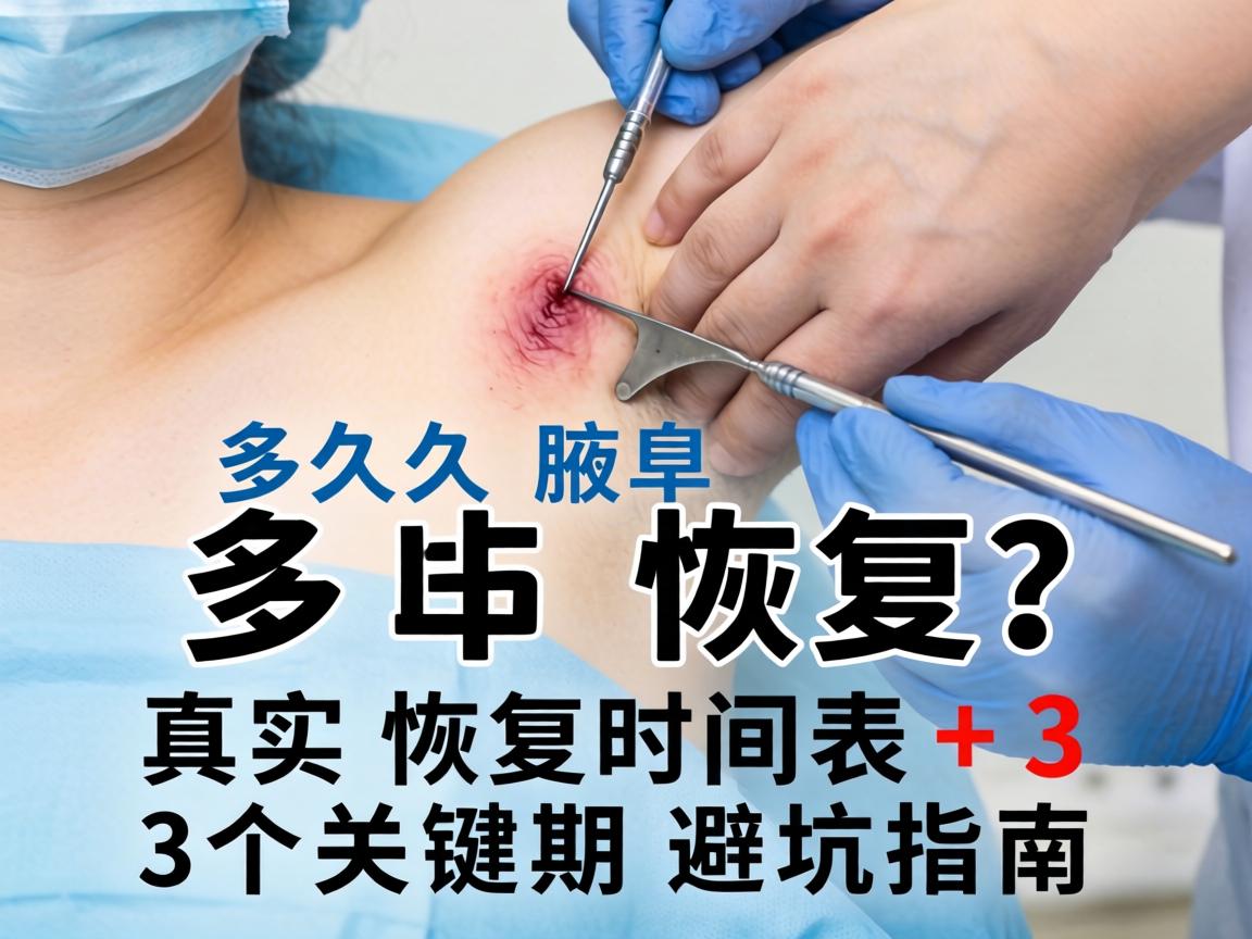 腋臭微创手术多久恢复？真实恢复时间表+3个关键期避坑指南